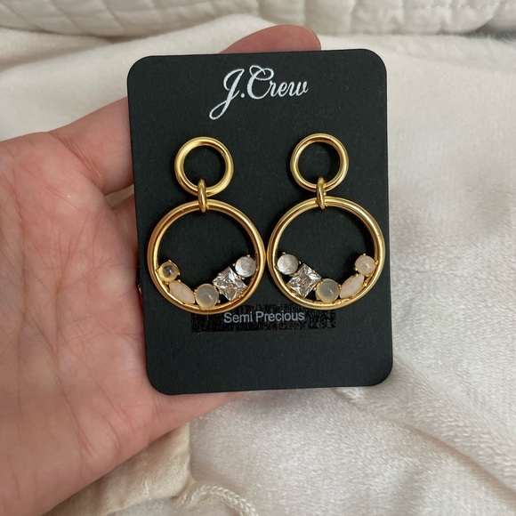 J.Crew Nested stone drop earrings - Picture 8 of 8